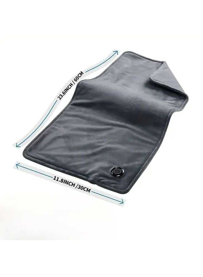 Gray USB Heated Mattress Pad 3 Level Temperature Control 2 Hour Auto Off Machine Washable - Image 5